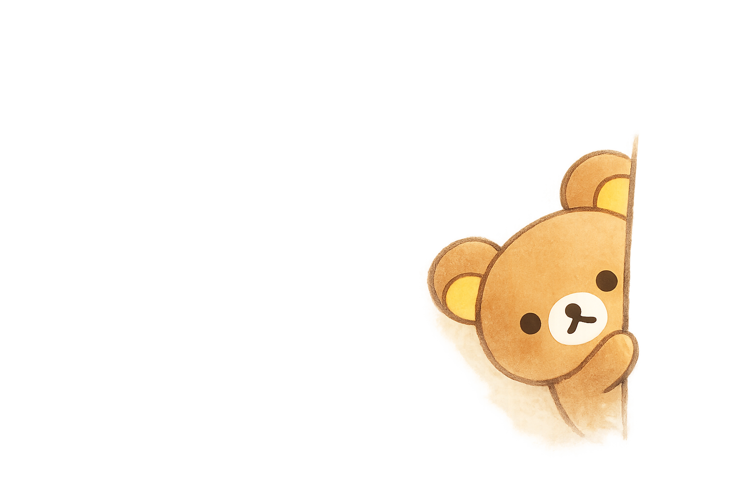 Rilakkuma peeking